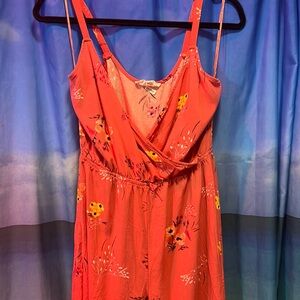 3/$20 m pink rose pink flower romper